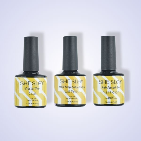 SheSlay Trio Coat Function Gel | UV Soak-Off Nail Prep, Top Coat & Reinforcement – 7.5ml 468652541