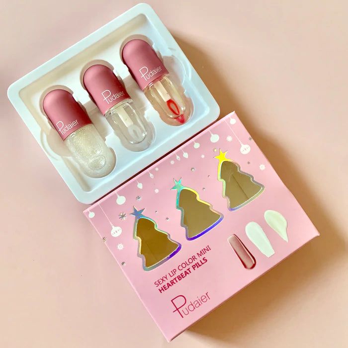 PUDAIER® Lip Gloss - Color 01# Temperature Change 3- Pack 468653091