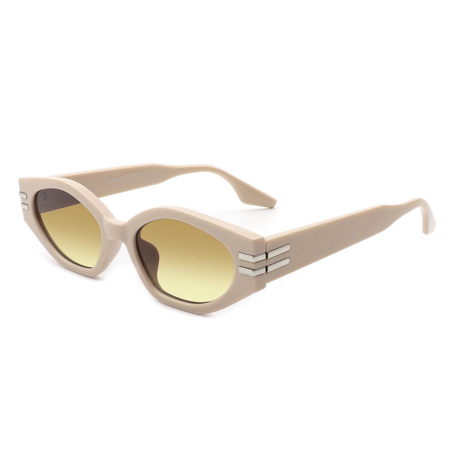 Oval Slim Retro Narrow Cat Eye Fashion Sunglasses 468655741