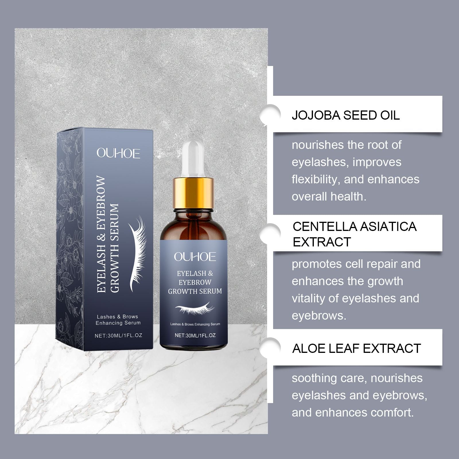 OUHOE Mascara Daily Gentle Care Eyelash Brow Care 468655611