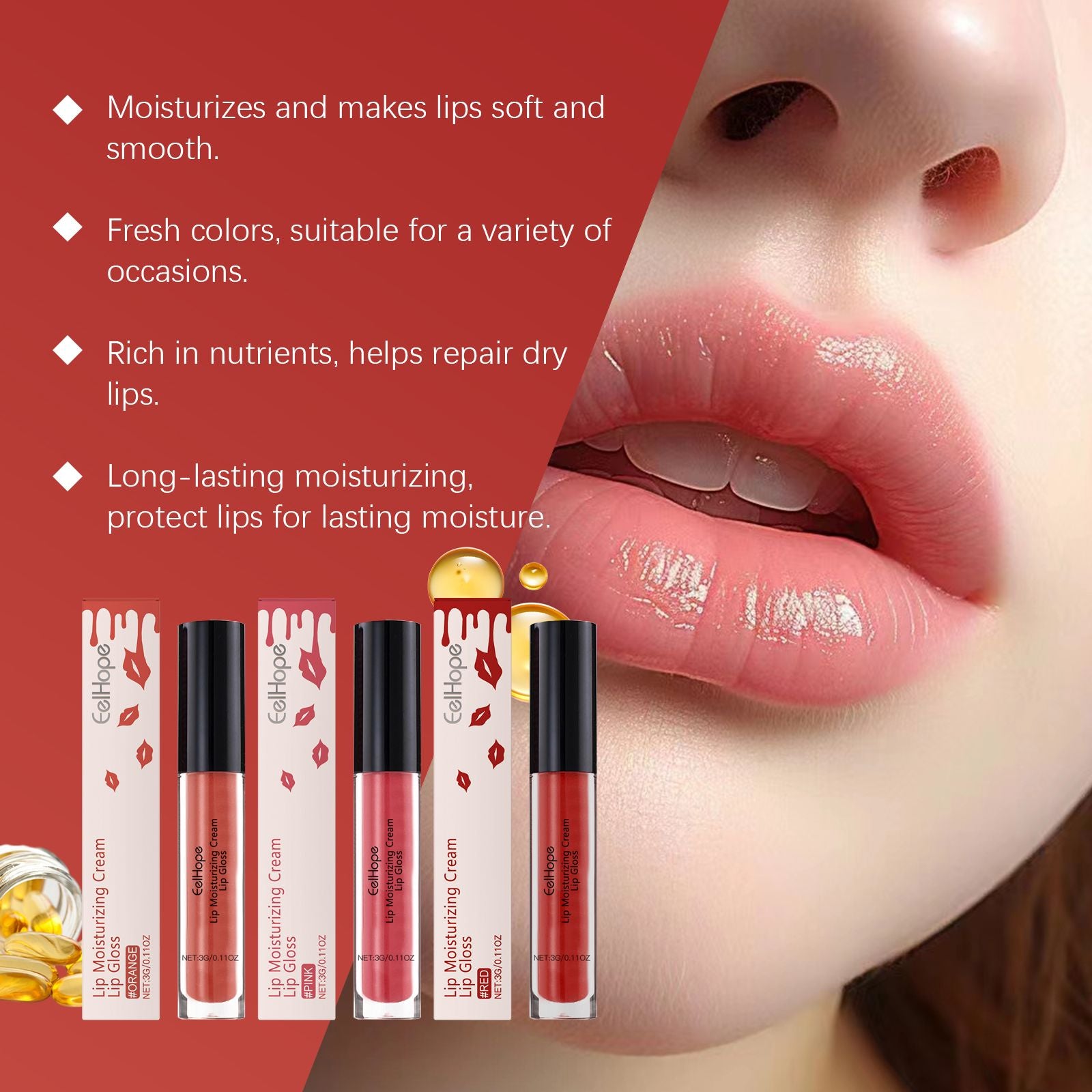 Eelhope Moisturizing Lip Gloss 468653401