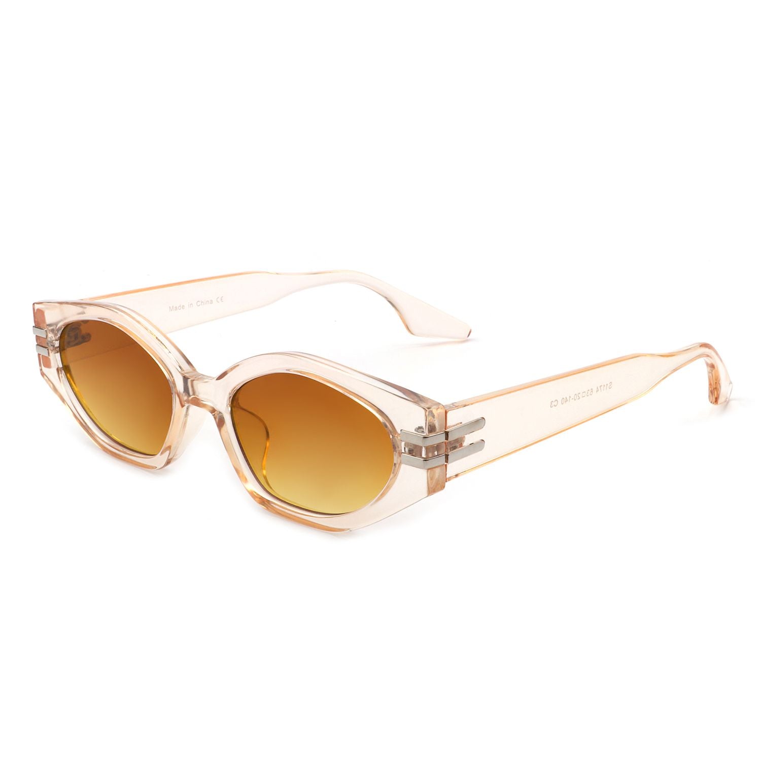 Oval Slim Retro Narrow Cat Eye Fashion Sunglasses 468655781