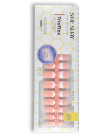 SheSlay Trio Flex Gel French Tip Nails Pre-Colored Press-On Nail Extensions